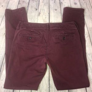 American Eagle Outfitters Jeans - American Eagle Burgundy Skinny Jeans American Eagle Outfitters Jeans - American Eagle Burgundy Skinny Jeans